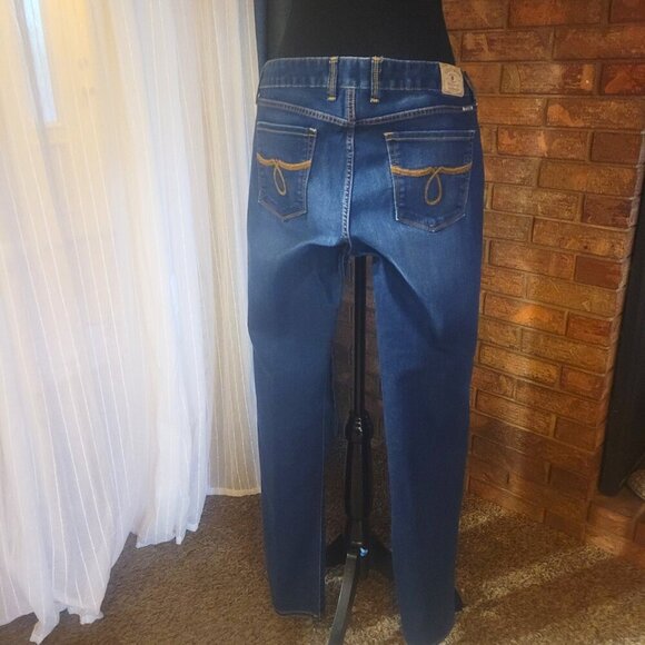 Lucky "Lola Straight" Dark Blue Denim with Contrast Stitching - Size 10/30 - Picture 3 of 11
